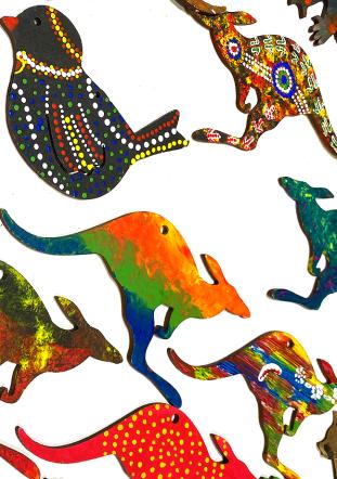Paint Your Own Australian Animal stencils
